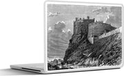 Laptop sticker - 10.1 inch - Illustratie van een kasteel van Edinburgh in Schotland
