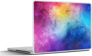 Laptop sticker - 10.1 inch - Abstract werk gemaakt van waterverf met lichtpaarse en blauwe vlekken