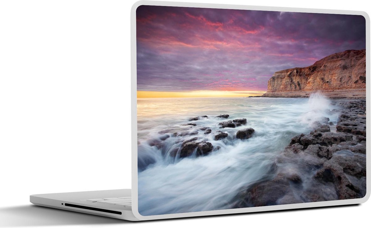 Laptop sticker - 10.1 inch - Aldinga Beach bij het Australische Adelaide met een kleurrijke hemel