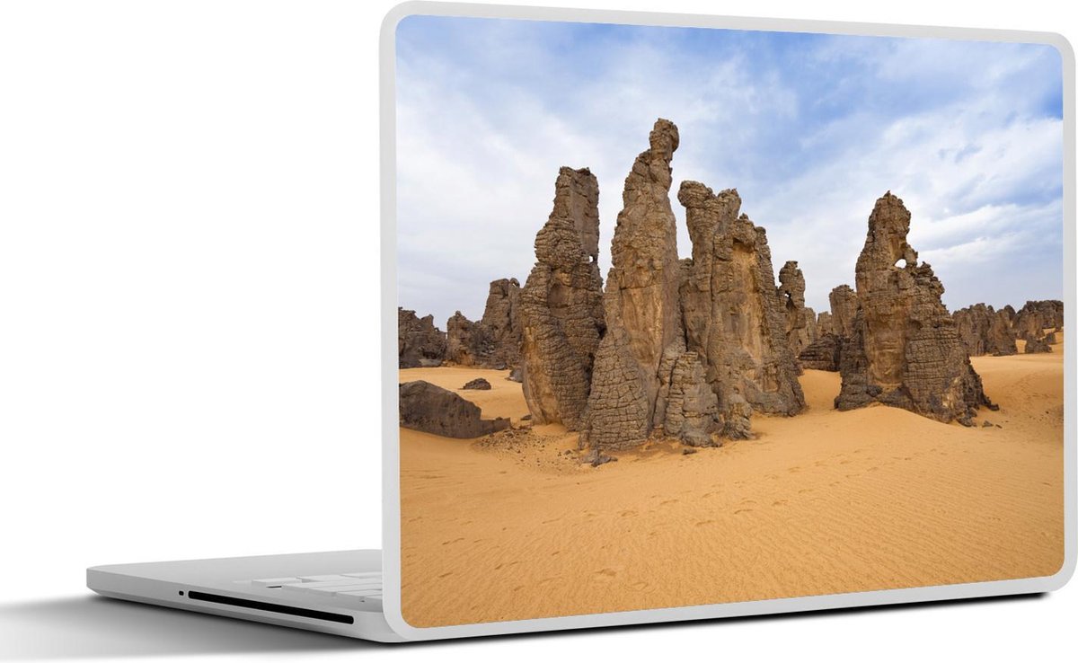 Laptop sticker - 10.1 inch - Indrukwekkend gesteente in het Nationaal park Tassil n'Ajjer