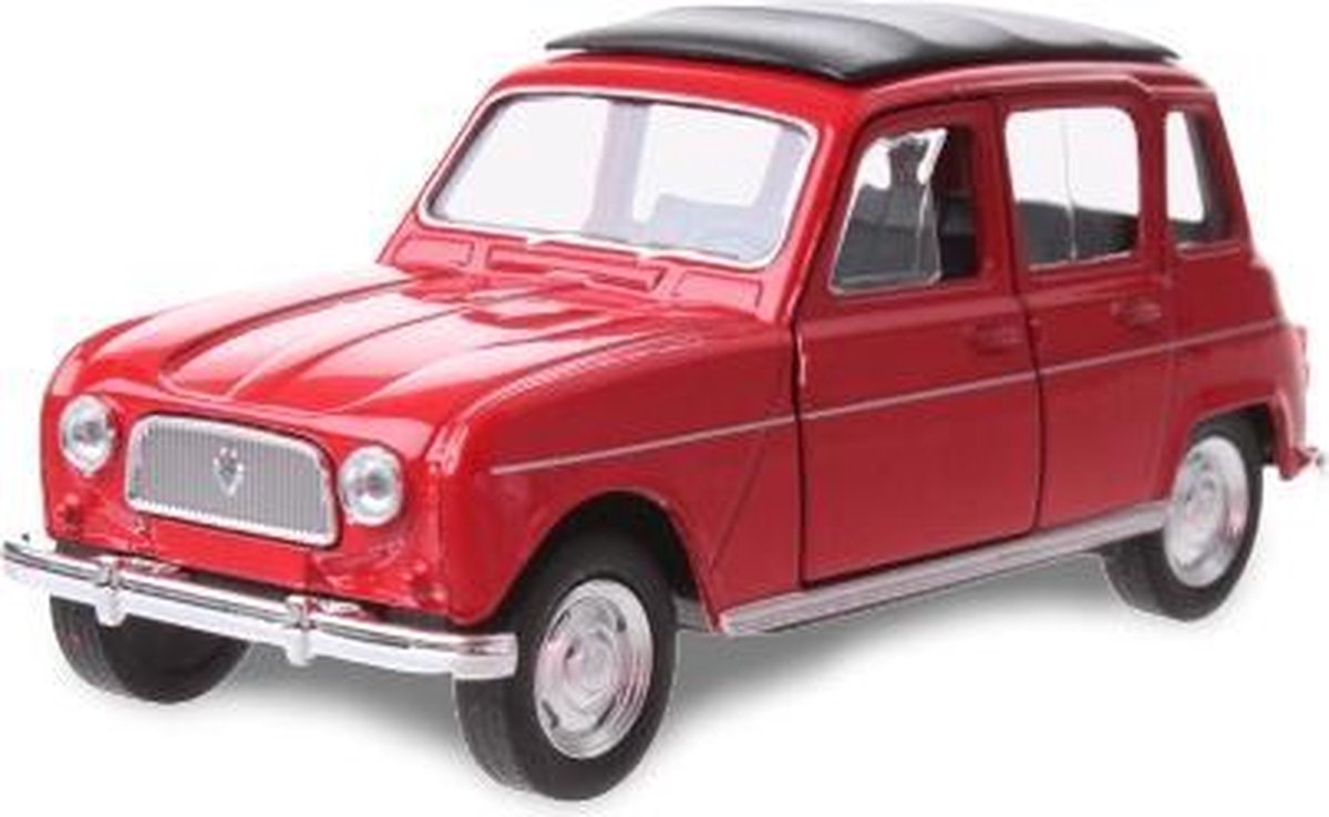 Welly Schaalmodel Renault 4 Jongens 12 Cm Staal Rood