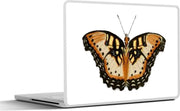 Laptop sticker - 10.1 inch - Illustratie van een bruin met zwarte vlinder