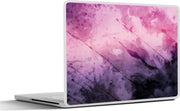 Laptop sticker - 10.1 inch - Abstract werk gemaakt van waterverf en paarse tinten