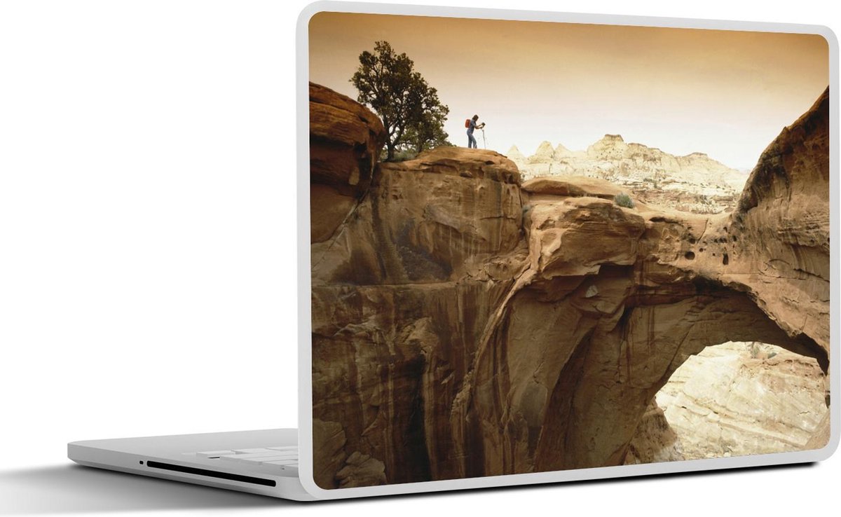 Laptop sticker - 10.1 inch - Adembenemende rotsformaties en ravijnen in het Nationaal Park Capitol Reef