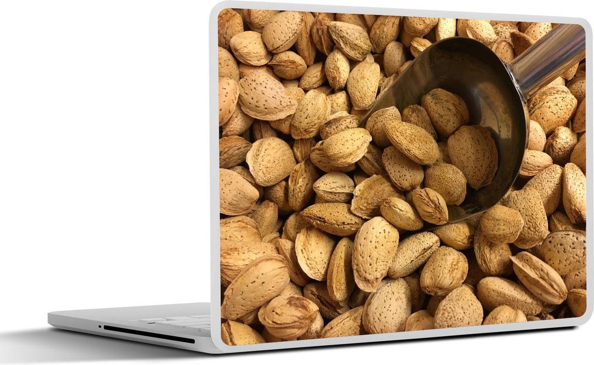 Laptop sticker - 10.1 inch - Amandelnoten van dichtbij
