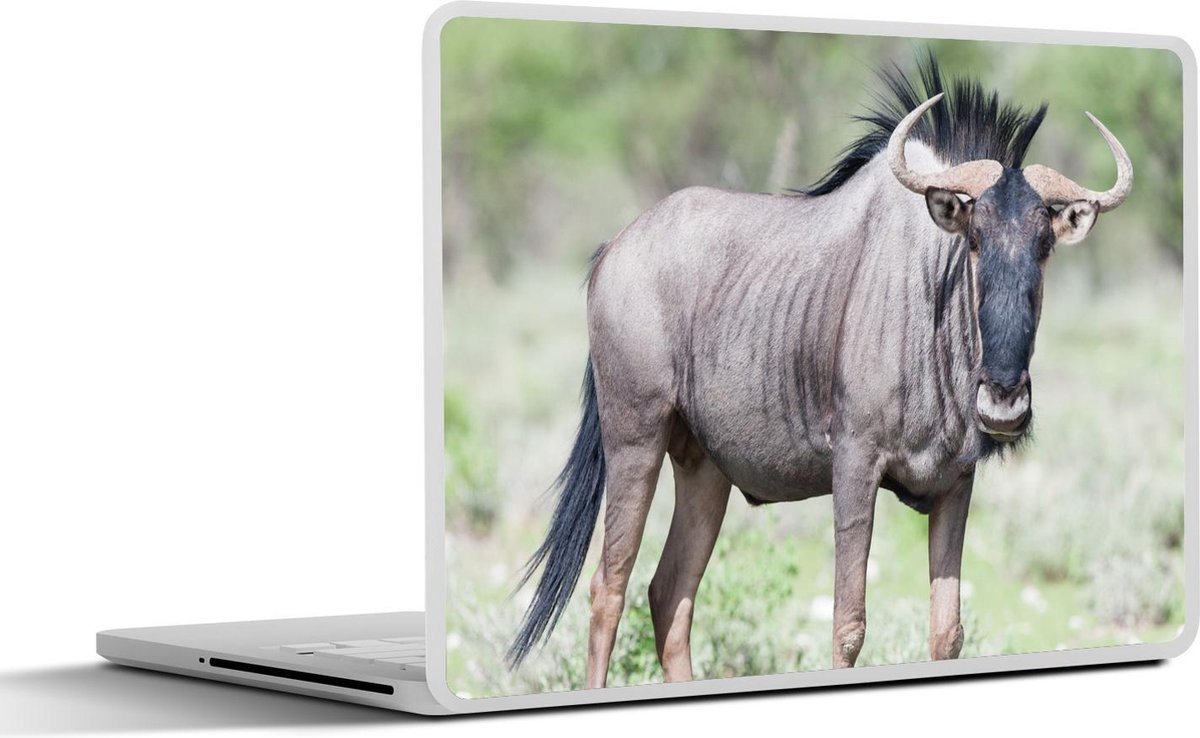 Laptop sticker - 10.1 inch -  een sportieve gnoe