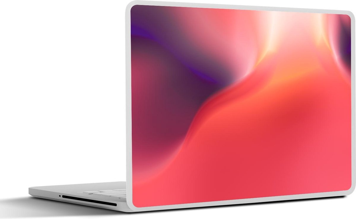 Laptop sticker - 10.1 inch - Abstracte achtergrond met een rode gloed