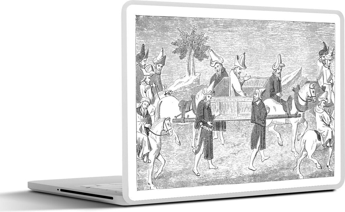 Laptop sticker - 10.1 inch - Illustratie van Marco Polo in China