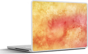 Laptop sticker - 10.1 inch - Abstract werk gemaakt van waterverf met rode en oranje vlekken