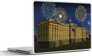 Laptop sticker - 10.1 inch - Illustratie van vuurwerk boven het Buckingham Palace