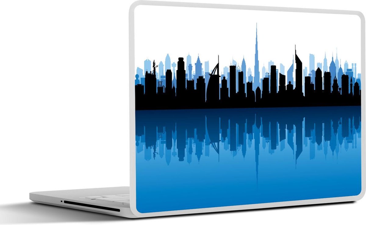 Laptop sticker - 10.1 inch - alle gebouwen van Dubai waaronder de Burj Khalifa