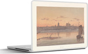 Laptop sticker - 10.1 inch - Illustratie van Keulen voor zonsopkomst