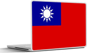Laptop sticker - 10.1 inch - Illustratie vlag van Taiwan