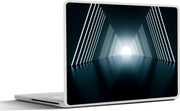 Laptop sticker - 10.1 inch - 3d achtergrond met een tunnel