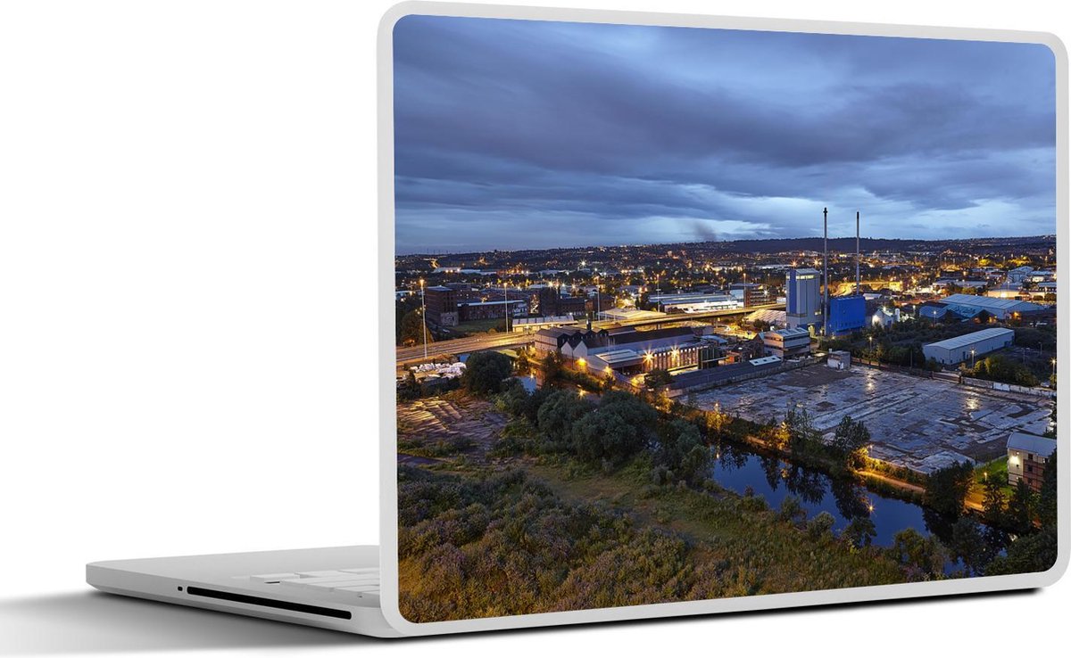 Laptop sticker - 10.1 inch - Industriële gebouwen van de Engelse stad Leeds