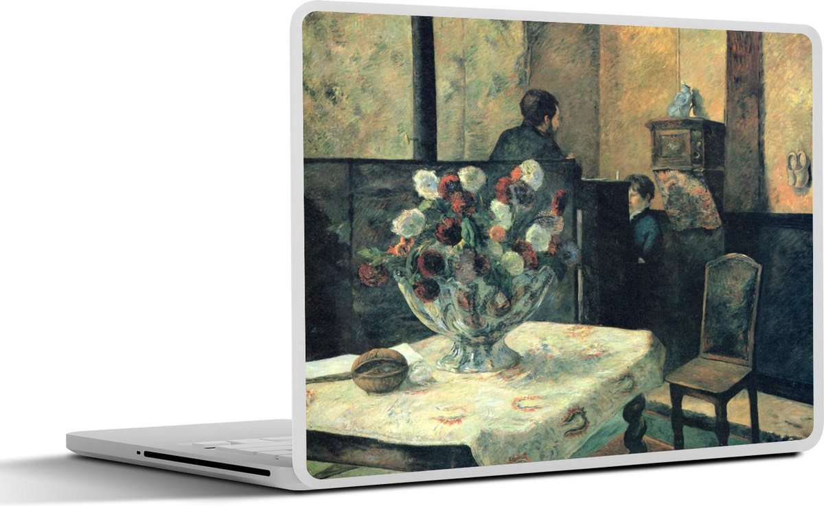 Laptop sticker - 10.1 inch - Interieur van het huis van een schilder in Parijs - Schilderij van Paul Gauguin