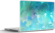Laptop sticker - 10.1 inch - Abstract werk gemaakt met waterverf en groene kleuren