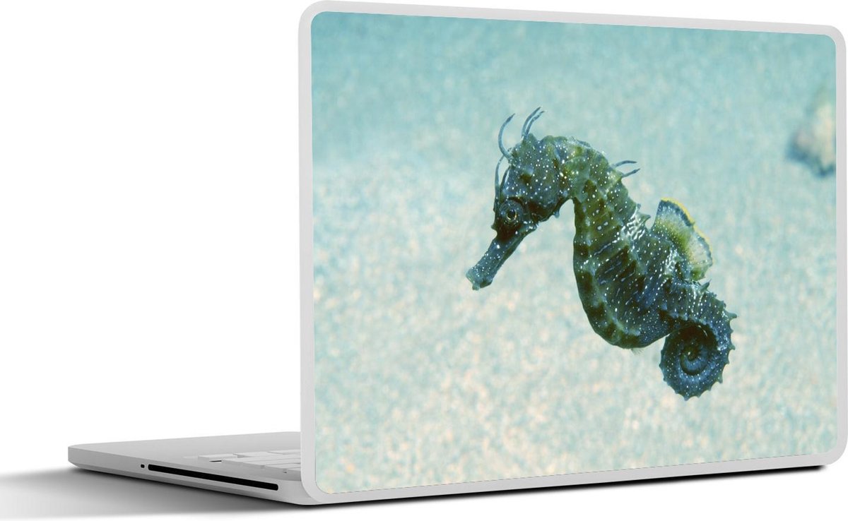 Laptop sticker - 10.1 inch - Afbeelding van een zeepaardje in de zee