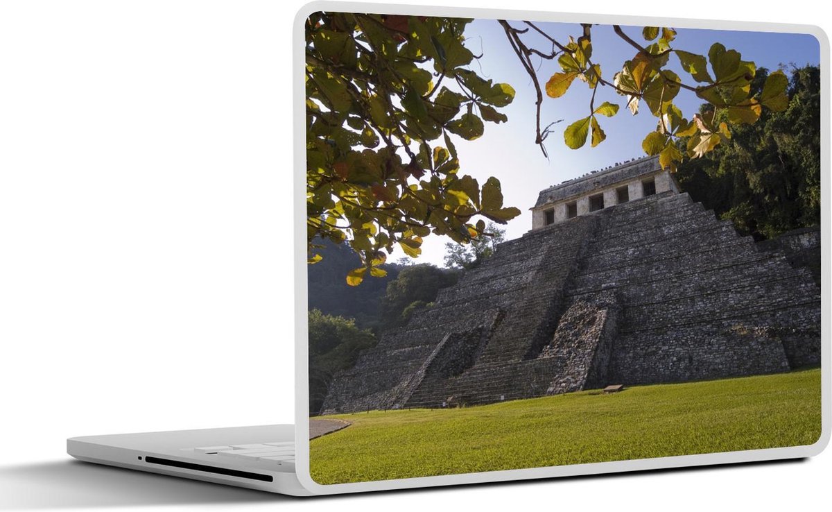 Laptop sticker - 10.1 inch - Altun Ha tussen de bomen