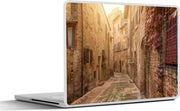 Laptop sticker - 10.1 inch - Italiaanse straat in Toscane