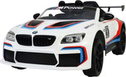 BMW M6 GT3 - Wit - Elektrische Auto - met Afstandsbediening - 12 Volt