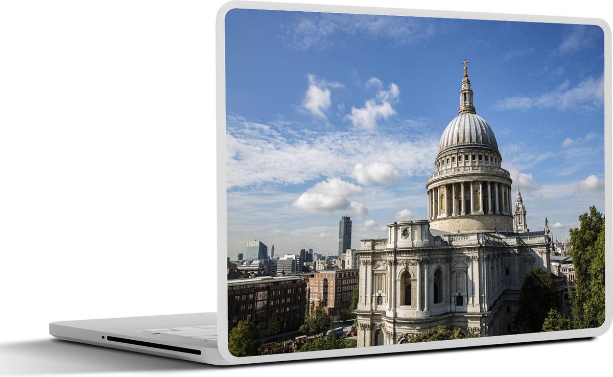 Laptop sticker - 10.1 inch - Alledaagse impressie van de St Paul’s Cathedral in Londen