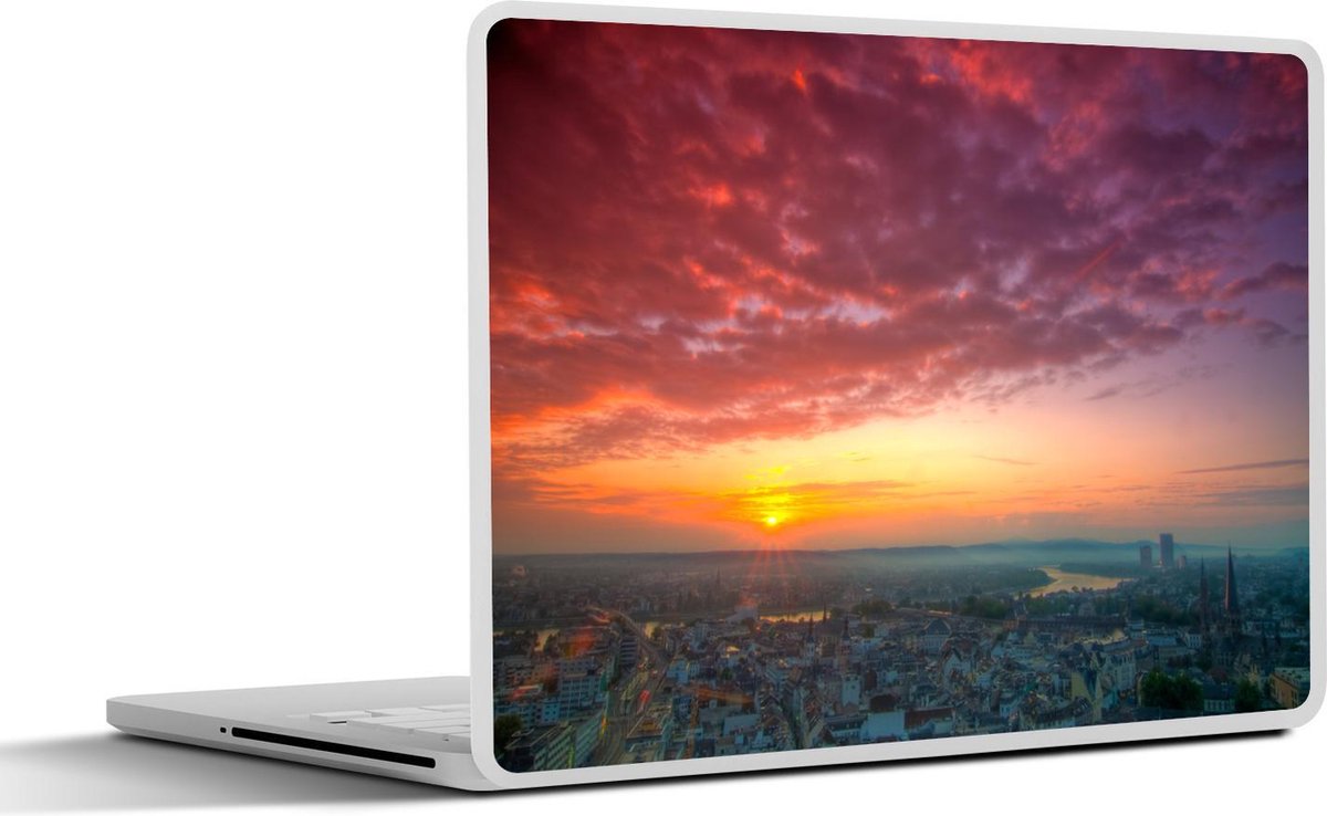 Laptop sticker - 10.1 inch - Adembenemende lucht boven Bonn in Duitsland