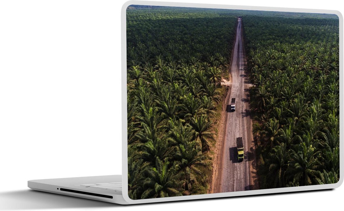 Laptop sticker - 10.1 inch - Indonesische olieplantage in vogelperspectief