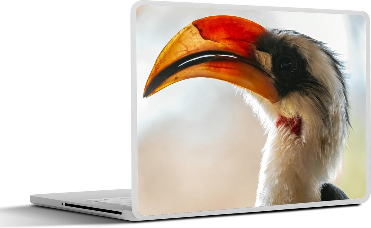 Laptop sticker - 10.1 inch -  een neushoornvogel