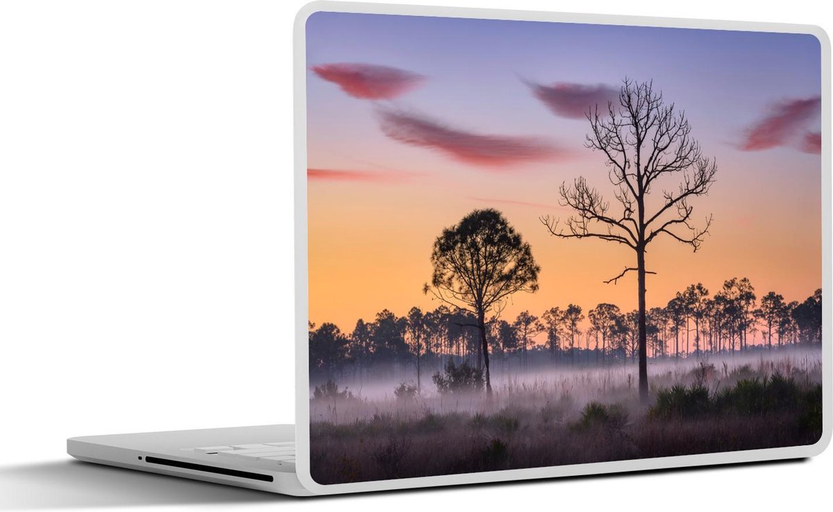 Laptop sticker - 10.1 inch - Afbeelding genomen voor zonsopgang van een moeras in Florida
