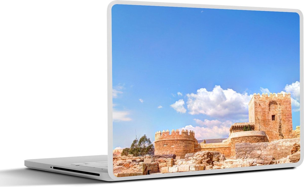 Laptop sticker - 10.1 inch - Alcazaba van Almeria tijdens een stralende dag