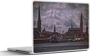 Laptop sticker - 10.1 inch - Afbeelding van de Duitse stad Lübeck