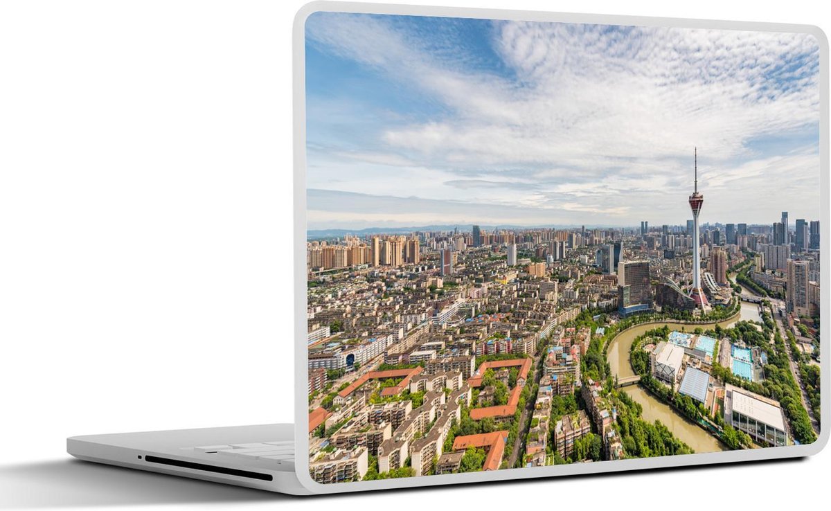 Laptop sticker - 10.1 inch - Adembenemende panorama van Chengdu