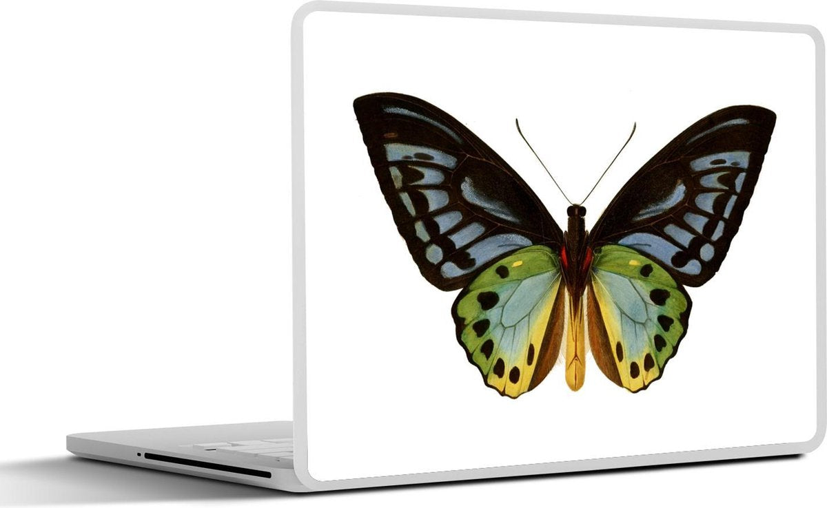 Laptop sticker - 10.1 inch - Illustratie van een tropische vlinder