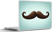 Laptop sticker - 10.1 inch - Illustratie van een snor