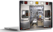Laptop sticker - 10.1 inch - Ambulance met open deuren