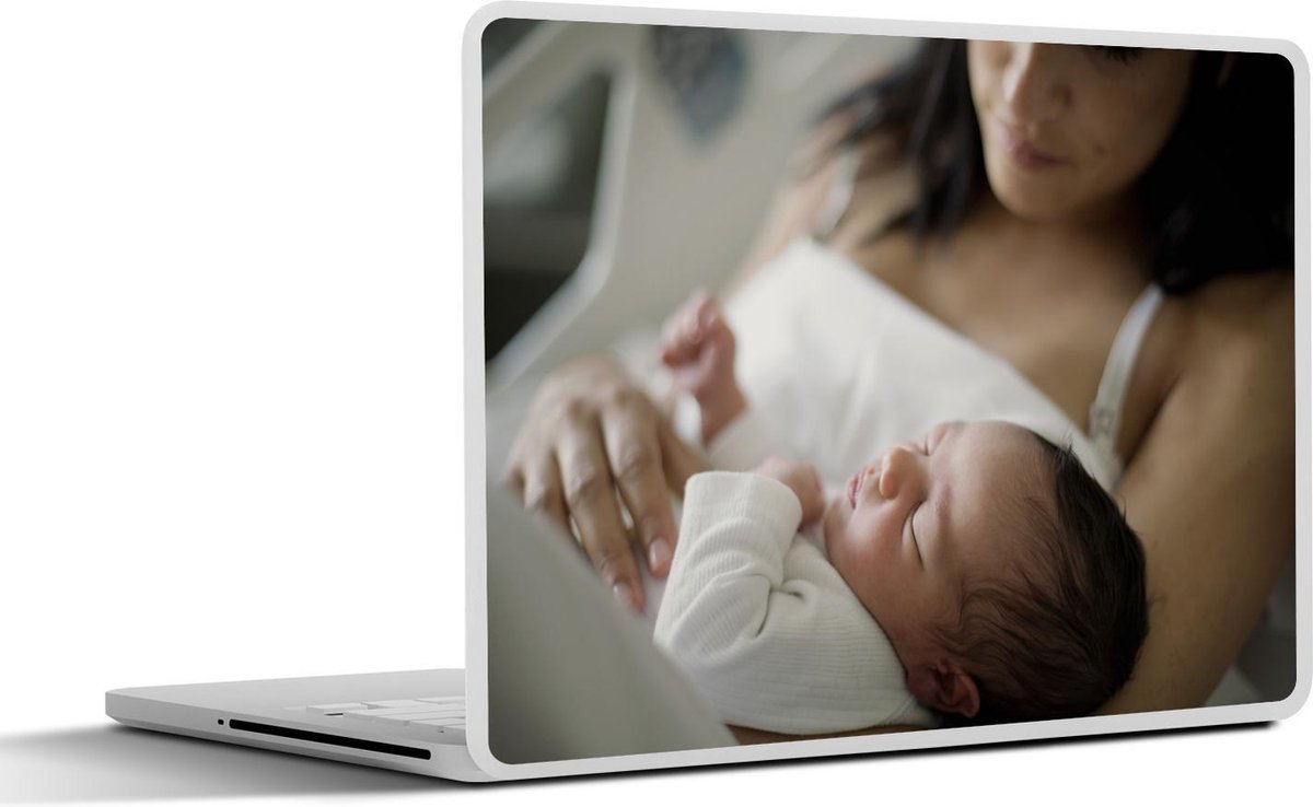 Laptop sticker - 10.1 inch - In mama's armen