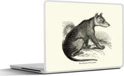 Laptop sticker - 10.1 inch - Illustratie van een jonge buidelwolf
