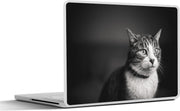 Laptop sticker - 10.1 inch -  een gestreepte kat