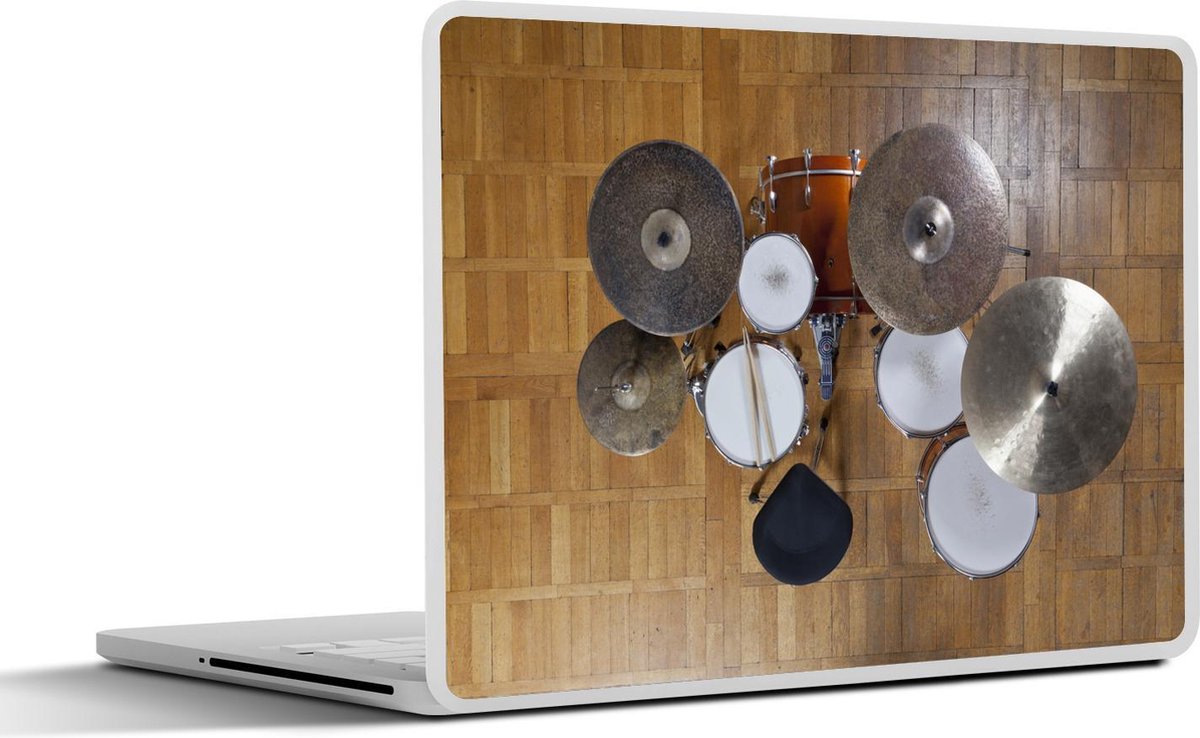 Laptop sticker - 10.1 inch - Afbeelding van een drumstel