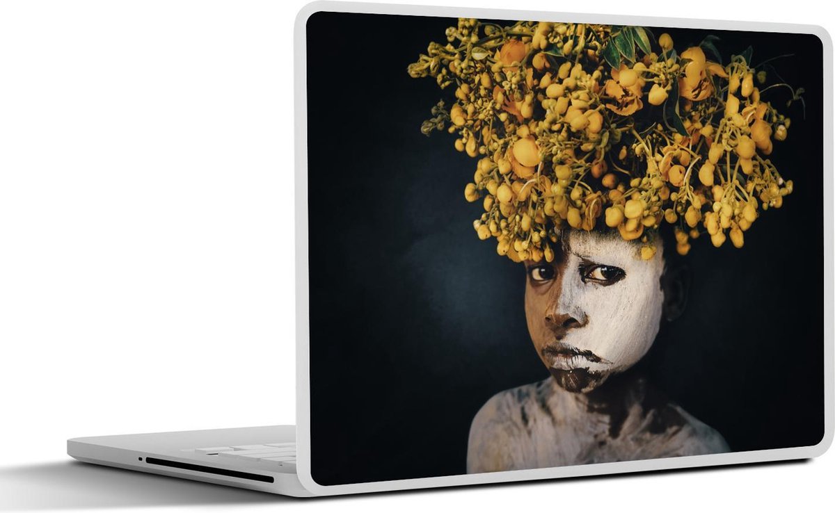 Laptop sticker - 10.1 inch -  ritueel opgemaakte Suri jongen