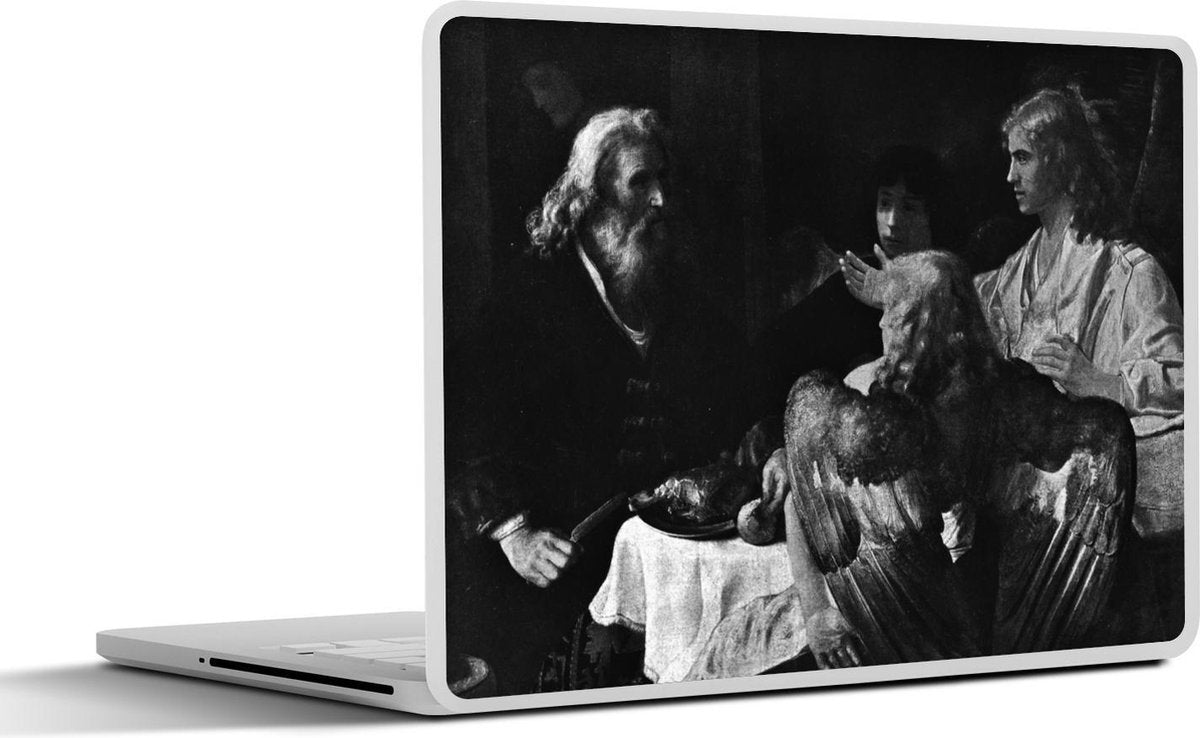 Laptop sticker - 10.1 inch - Abraham onthaalt de engelen - Rembrandt van Rijn