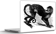 Laptop sticker - 10.1 inch - Illustratie van een zwarte slankaap