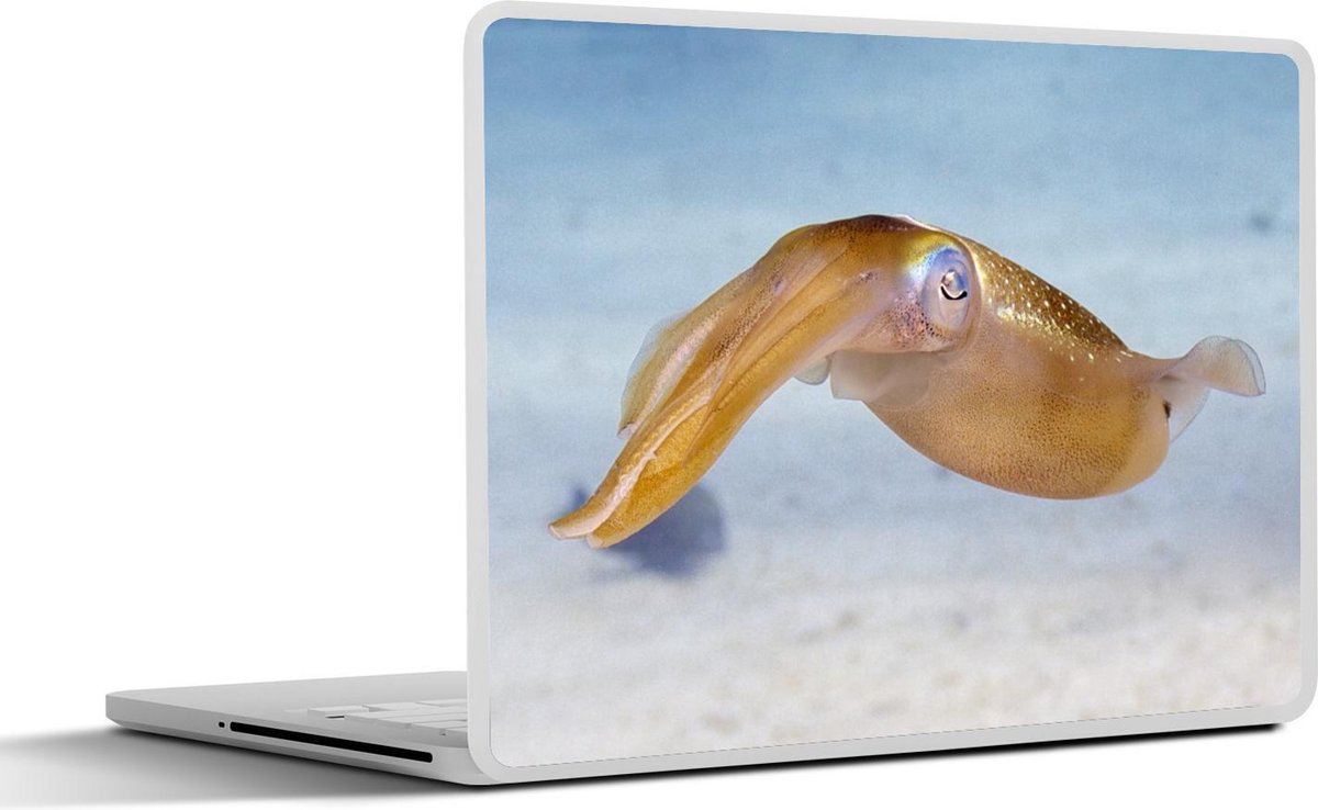 Laptop sticker - 10.1 inch - Inktvis over de oceaanbodem