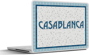 Laptop sticker - 10.1 inch - Illustratie van een mozaïek bord van Casablanca