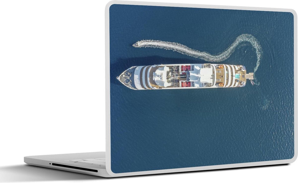 Laptop sticker - 10.1 inch - Jacht op weg naar zijn eindbestemming