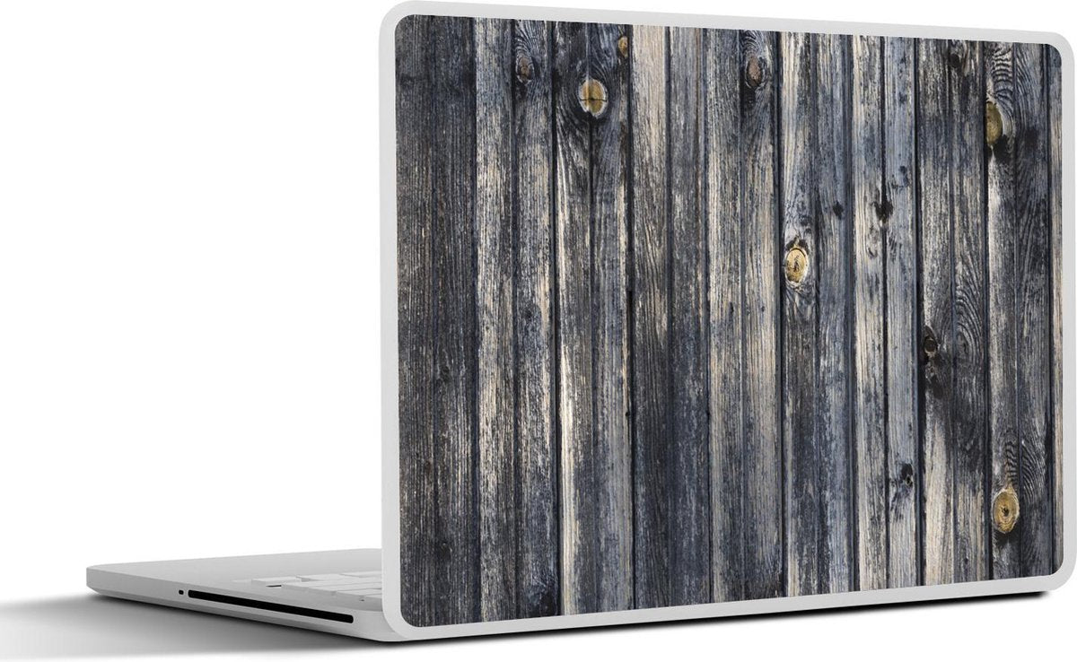 Laptop sticker - 10.1 inch - Achtergrond met een planken structuur