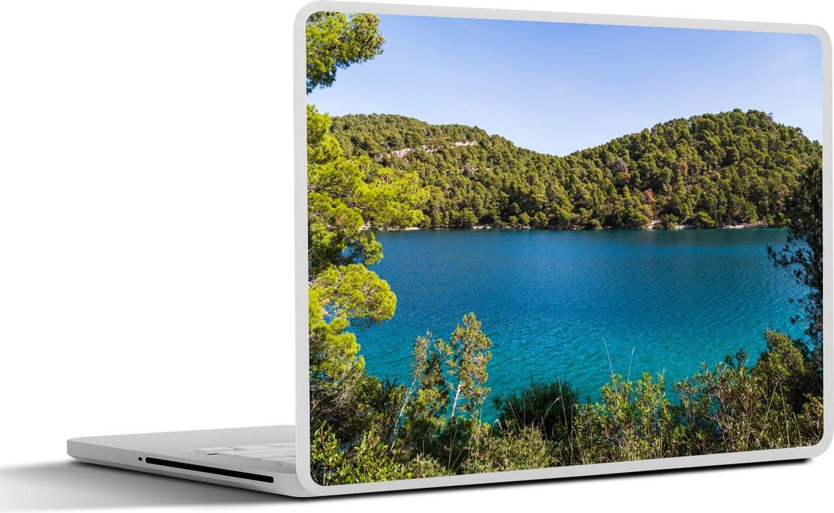 Laptop sticker - 10.1 inch - Inheemse dennenbossen in het Nationaal park Mljet in Kroatië