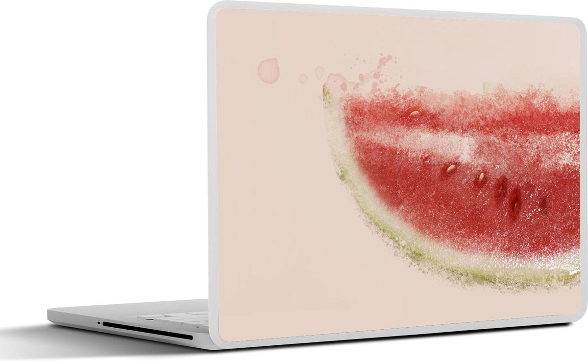 Laptop sticker - 10.1 inch - Abstracte illustratie van een watermeloen
