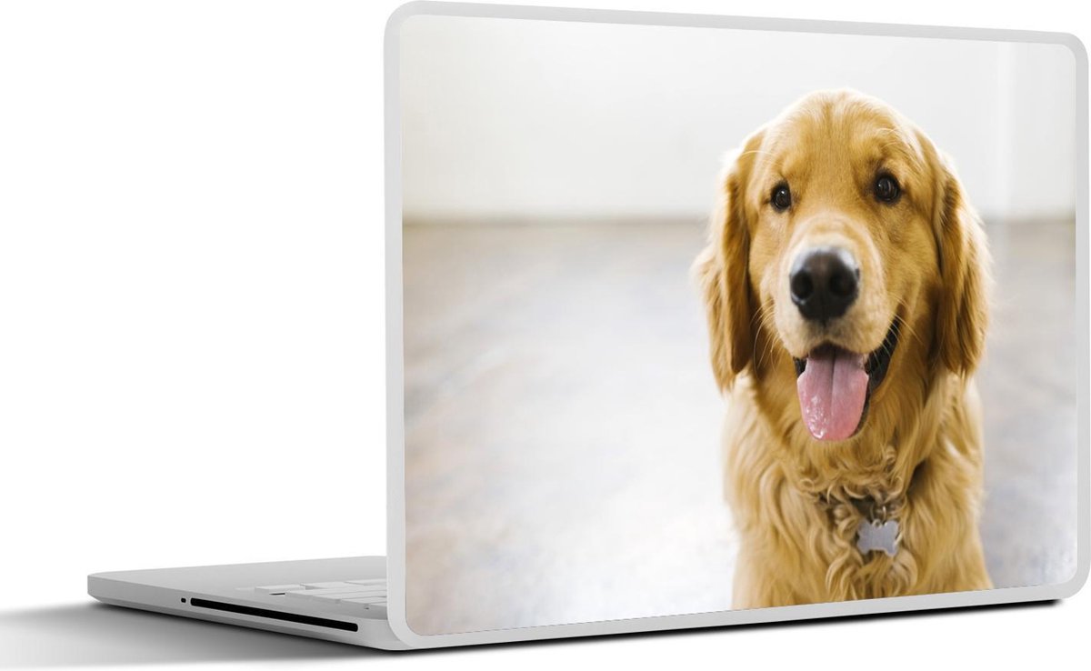 Laptop sticker - 10.1 inch -  een super Golden Retriever